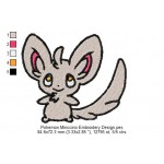 Pokemon Minccino Embroidery Design